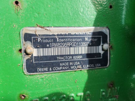 2016 John Deere 8295R Tractor