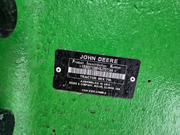 2025 John Deere 9RX 710 Tractor Rubber Track