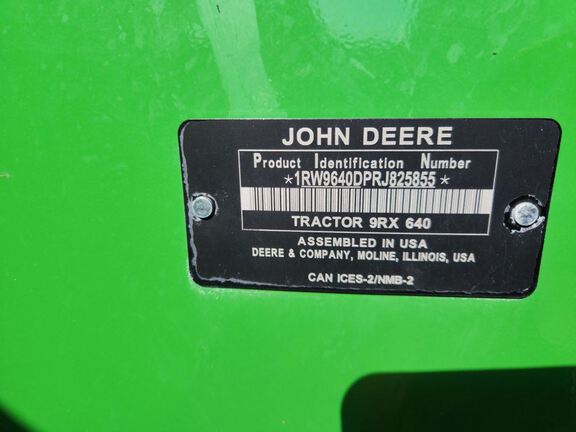 2024 John Deere 9RX 640 Tractor Rubber Track