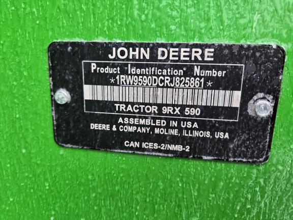 2024 John Deere 9RX 590 Tractor Rubber Track