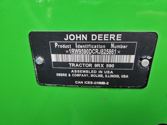 2024 John Deere 9RX 590 Tractor Rubber Track