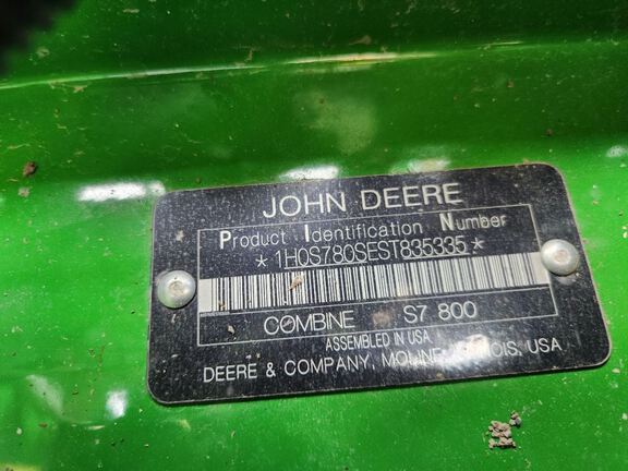 2025 John Deere S7 800 Combine