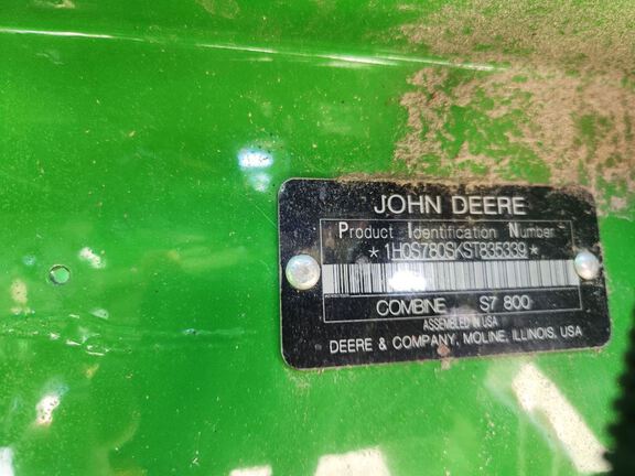 2025 John Deere S7 800 Combine
