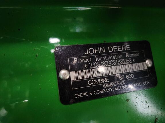 2025 John Deere S7 800 Combine