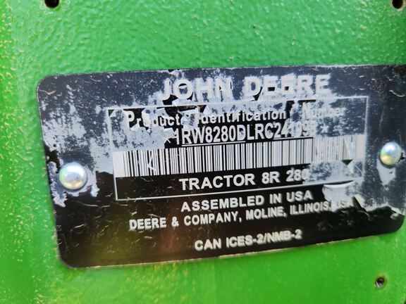 2024 John Deere 8R 280 Tractor