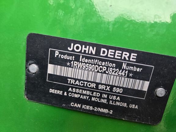 2023 John Deere 9RX 590 Tractor Rubber Track