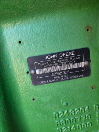 2010 John Deere 8270R Tractor