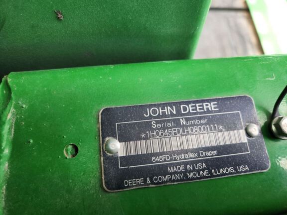 2018 John Deere 645FD Header Combine