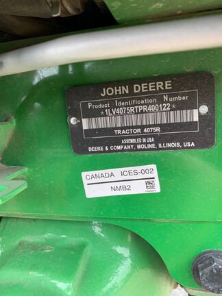 2023 John Deere 4075R Tractor Compact