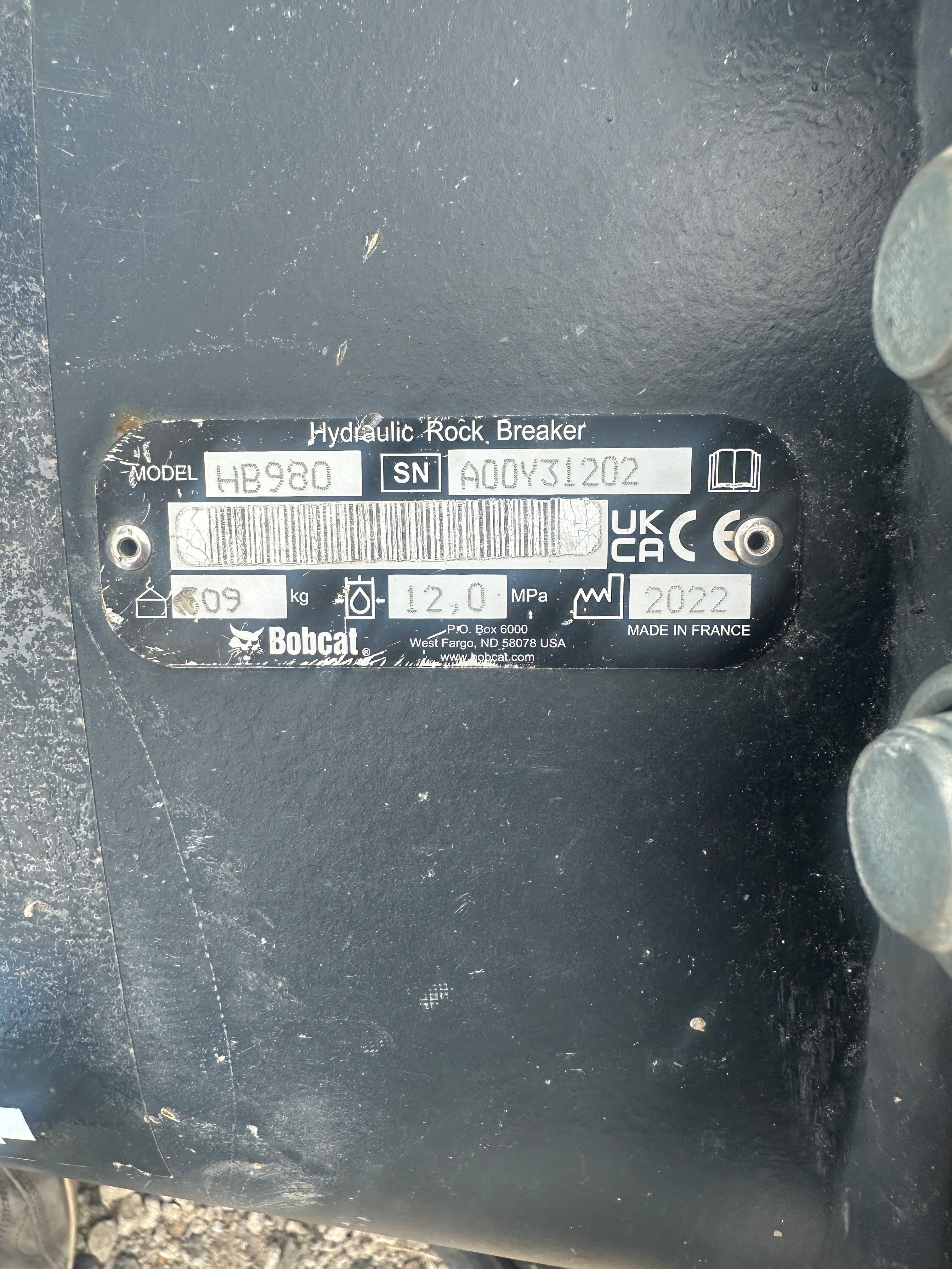 2022 Bobcat HB980 Breaker