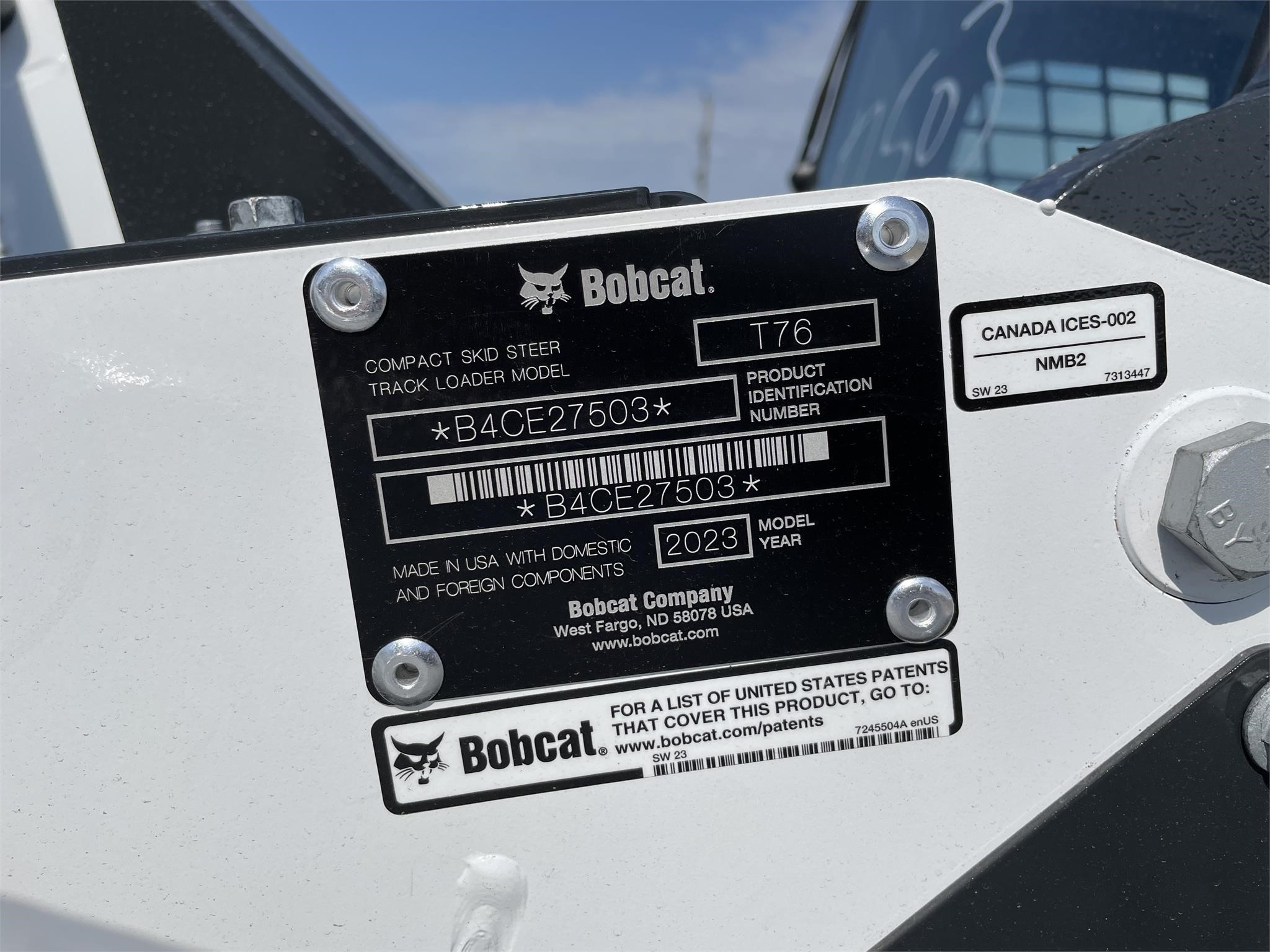 2024 Bobcat T76 Skid Steer Loader