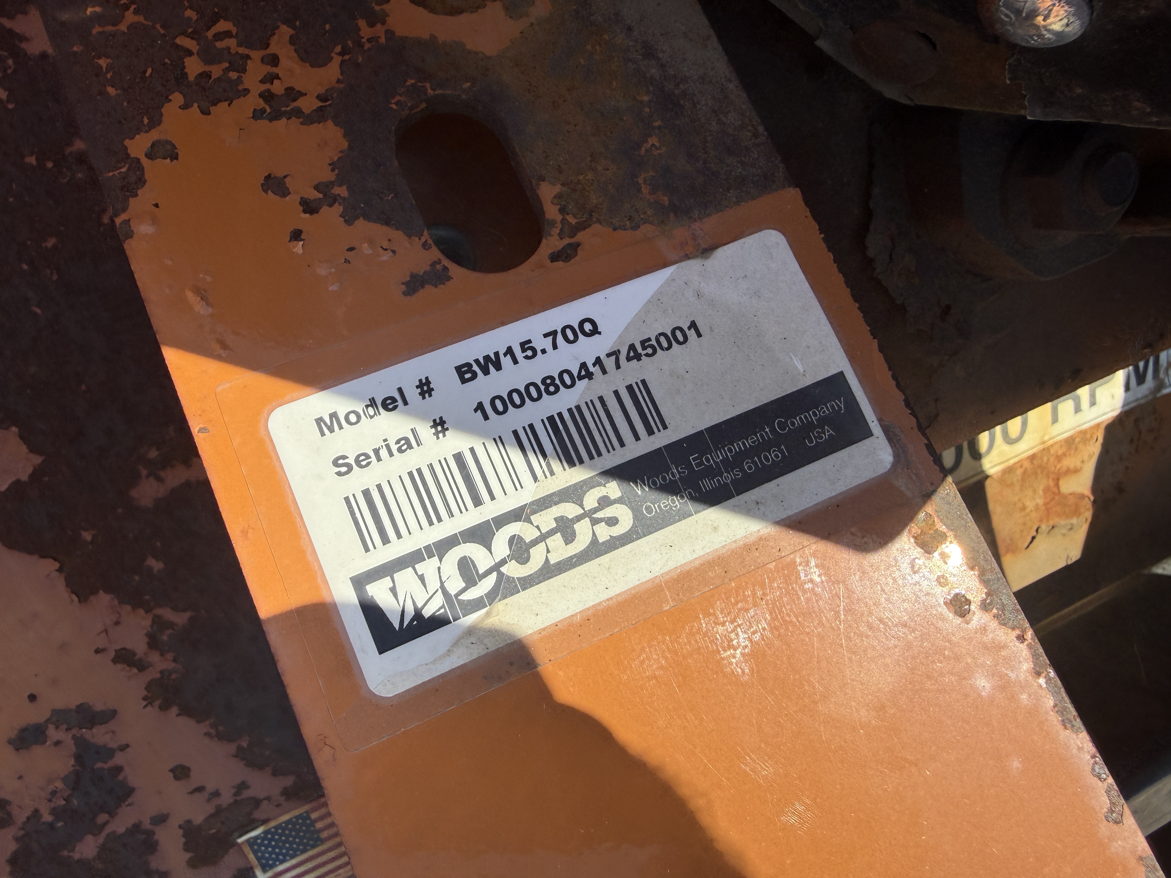 2020 Woods BW15.71Q Mower/Batwing