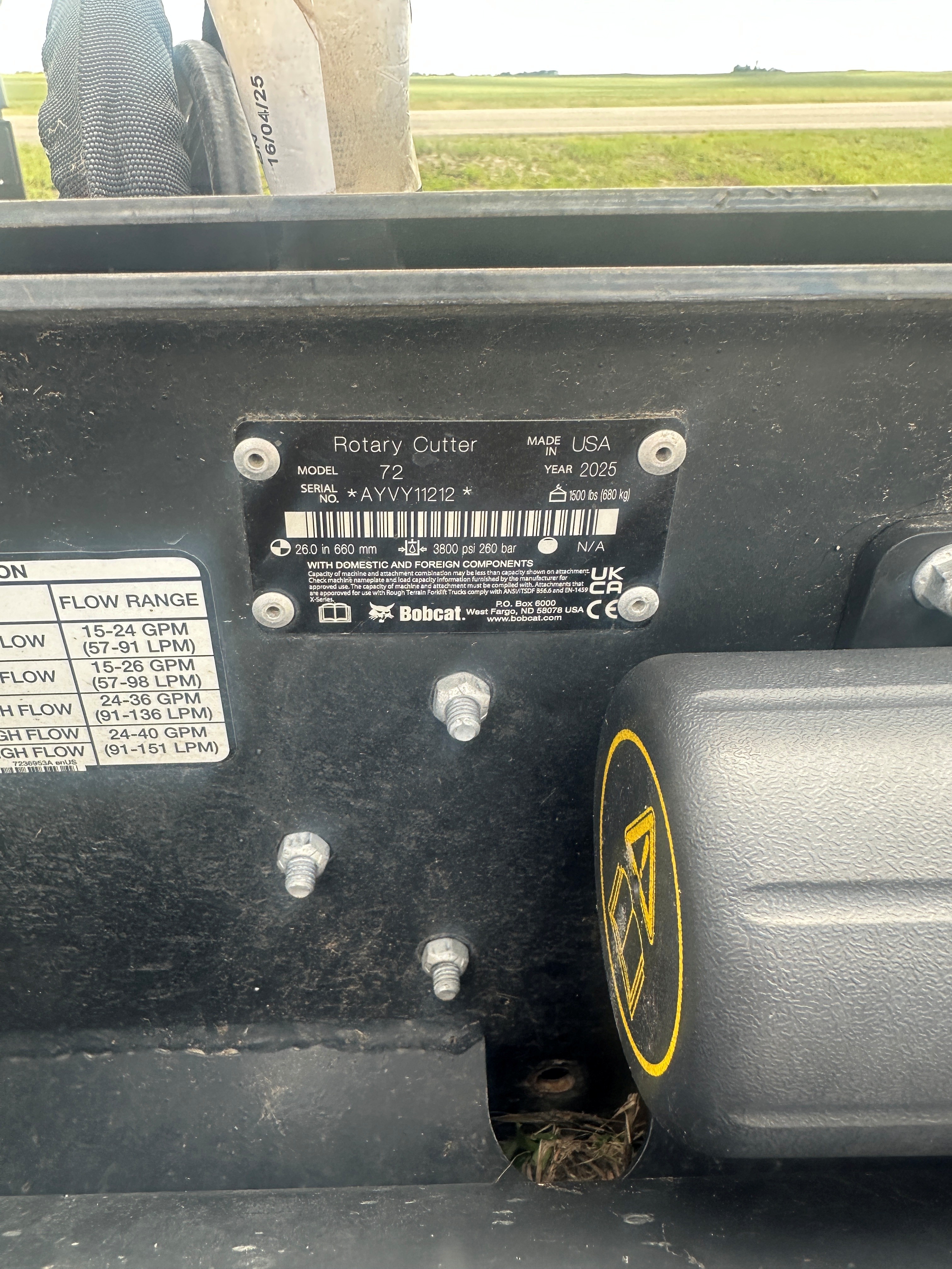 2025 Bobcat 72" Misc
