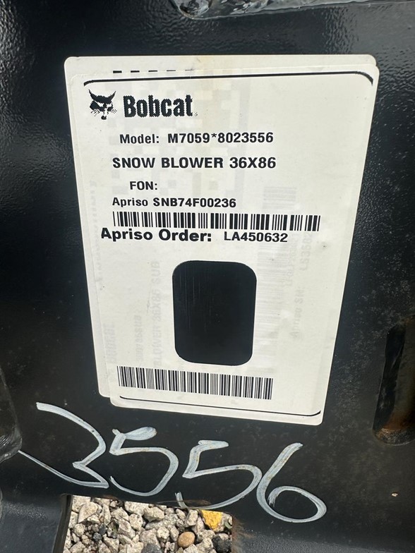 2025 Bobcat 36X86 Snow Blower