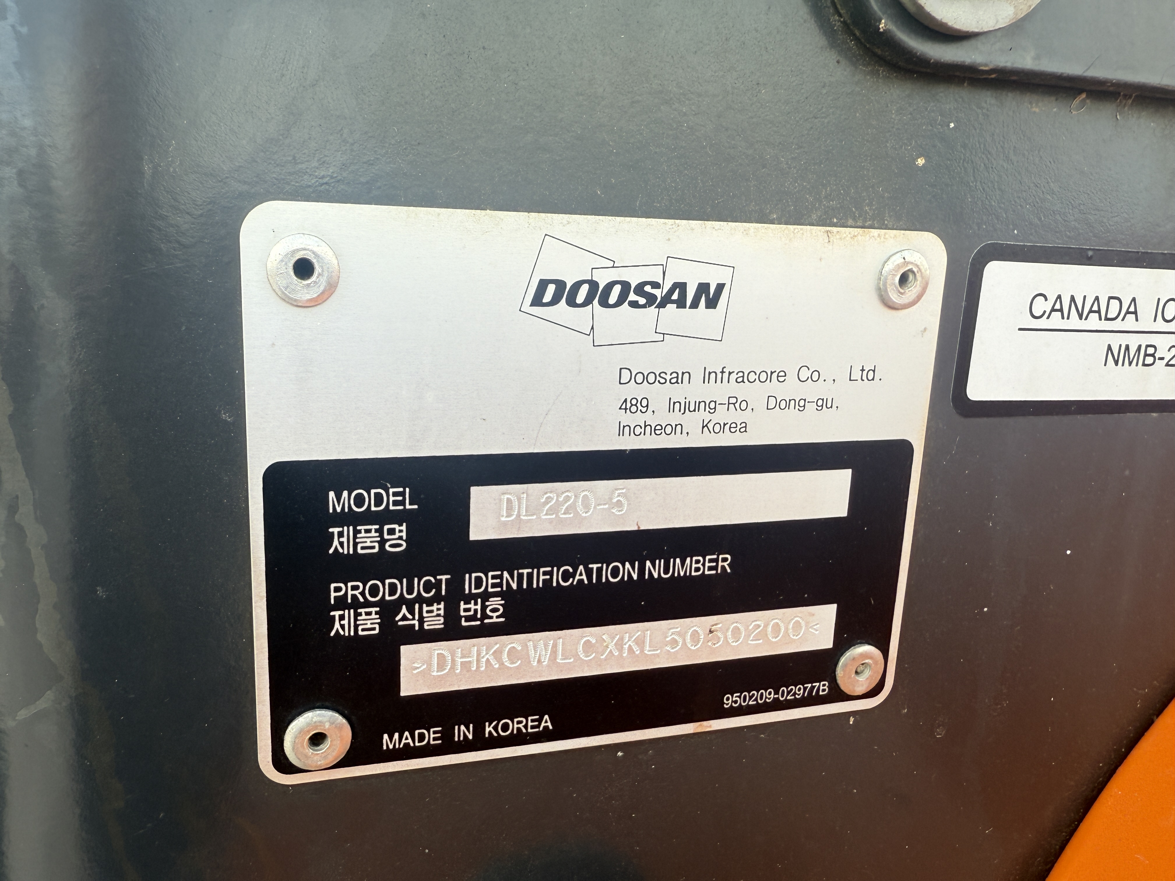 2020 Doosan DL220-5 Misc