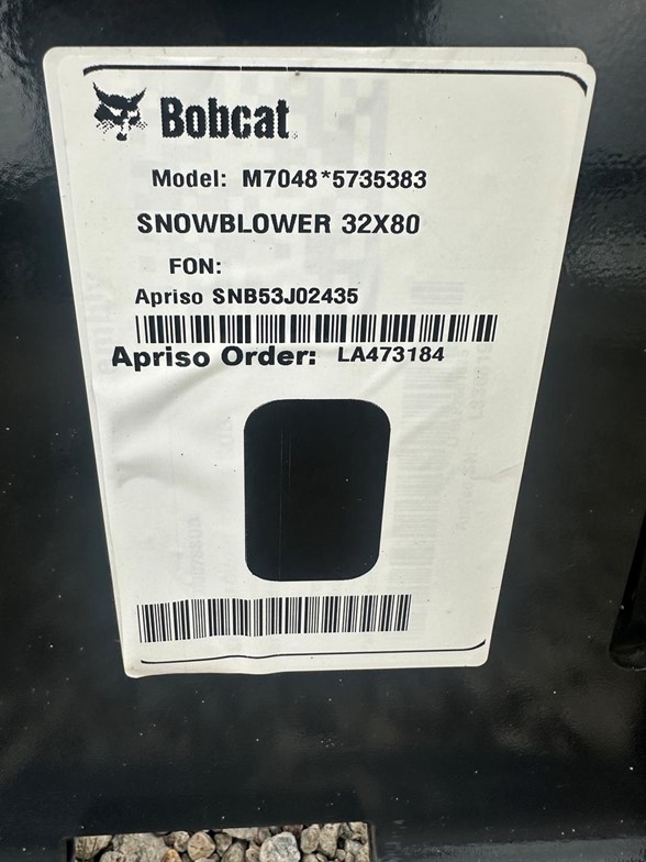 2025 Bobcat SB32X80 Snow Blower