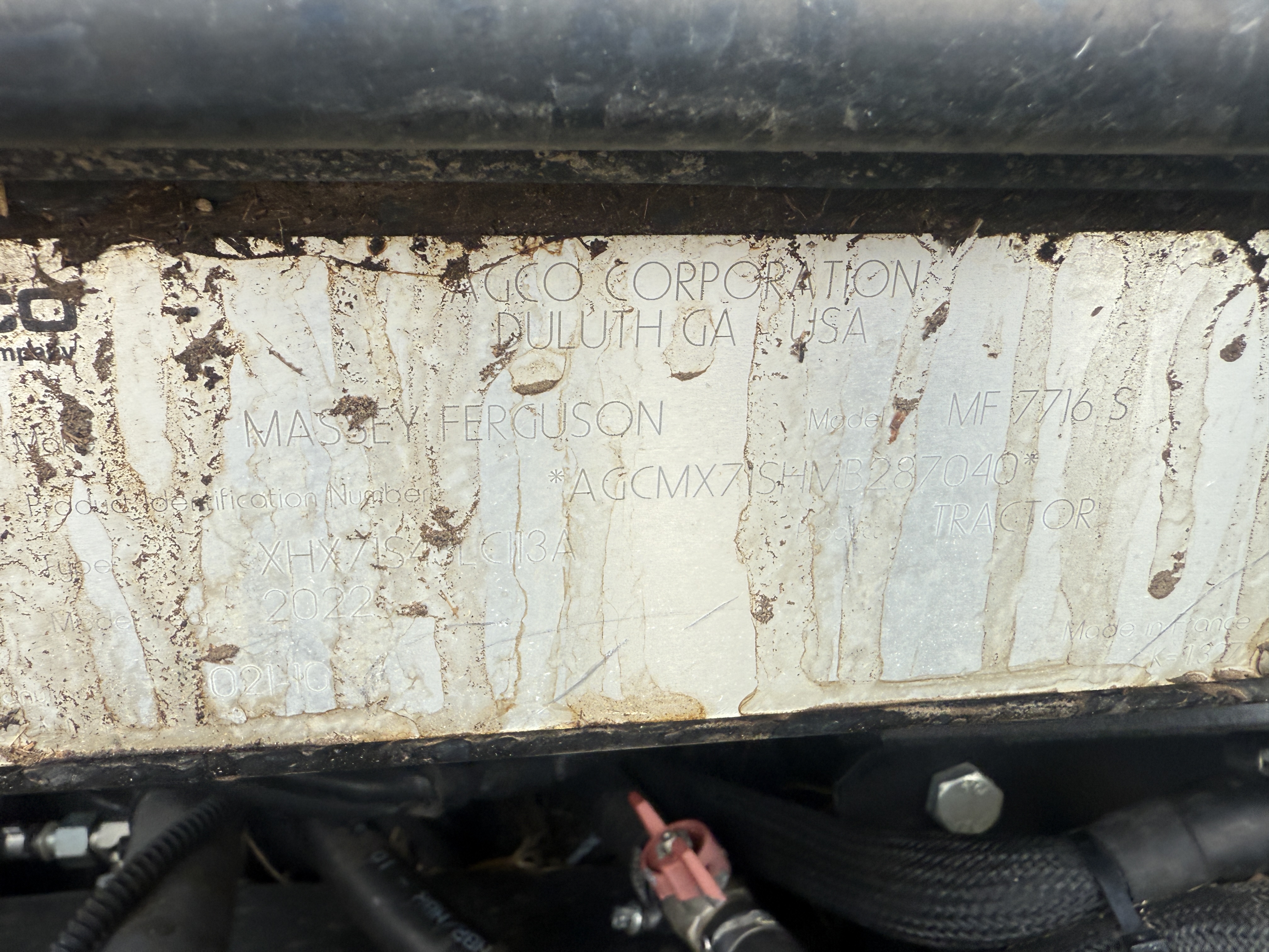 2021 Massey Ferguson MF7716 Tractor