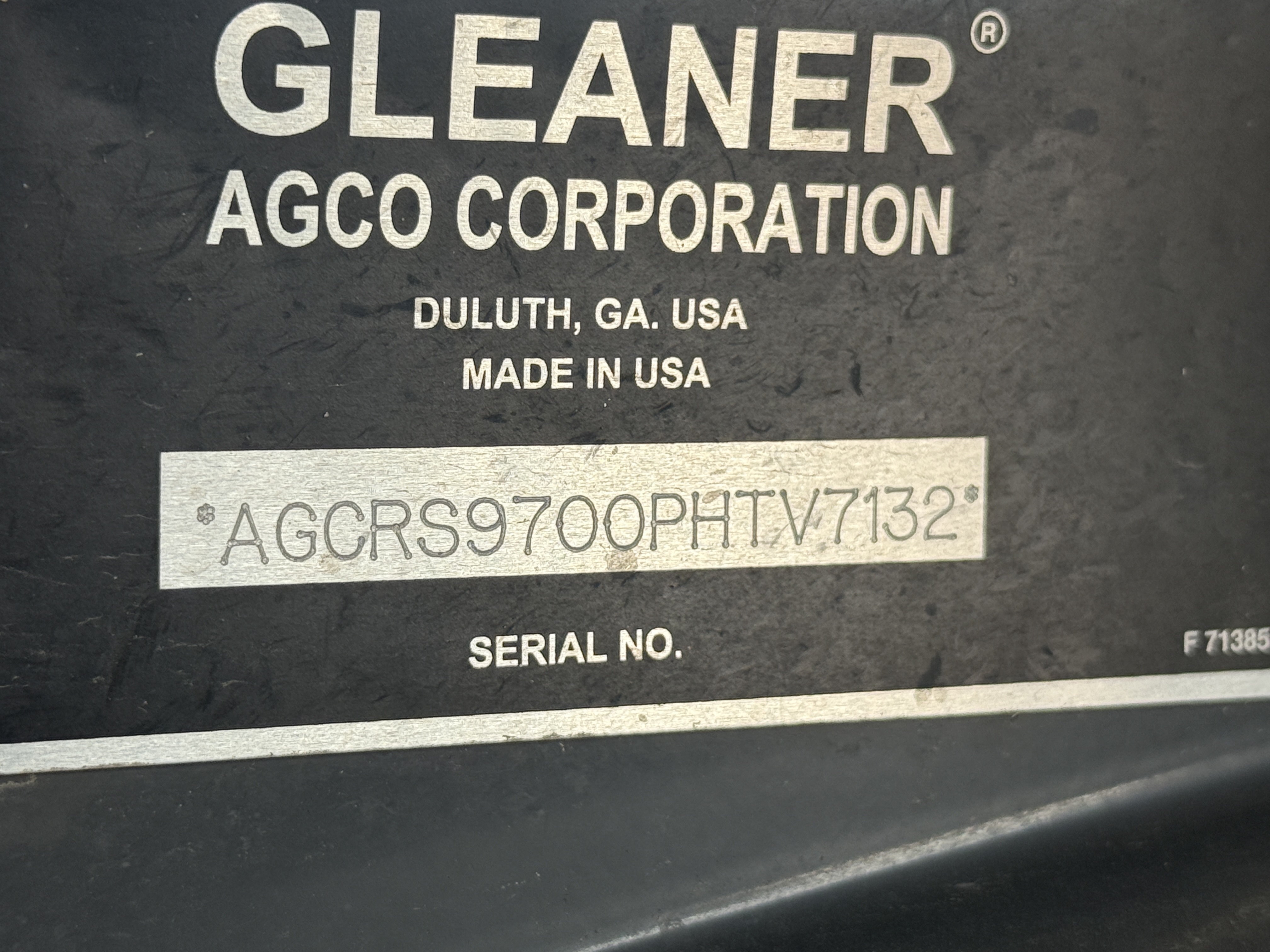 2023 AGCO Gleaner S97 Combine