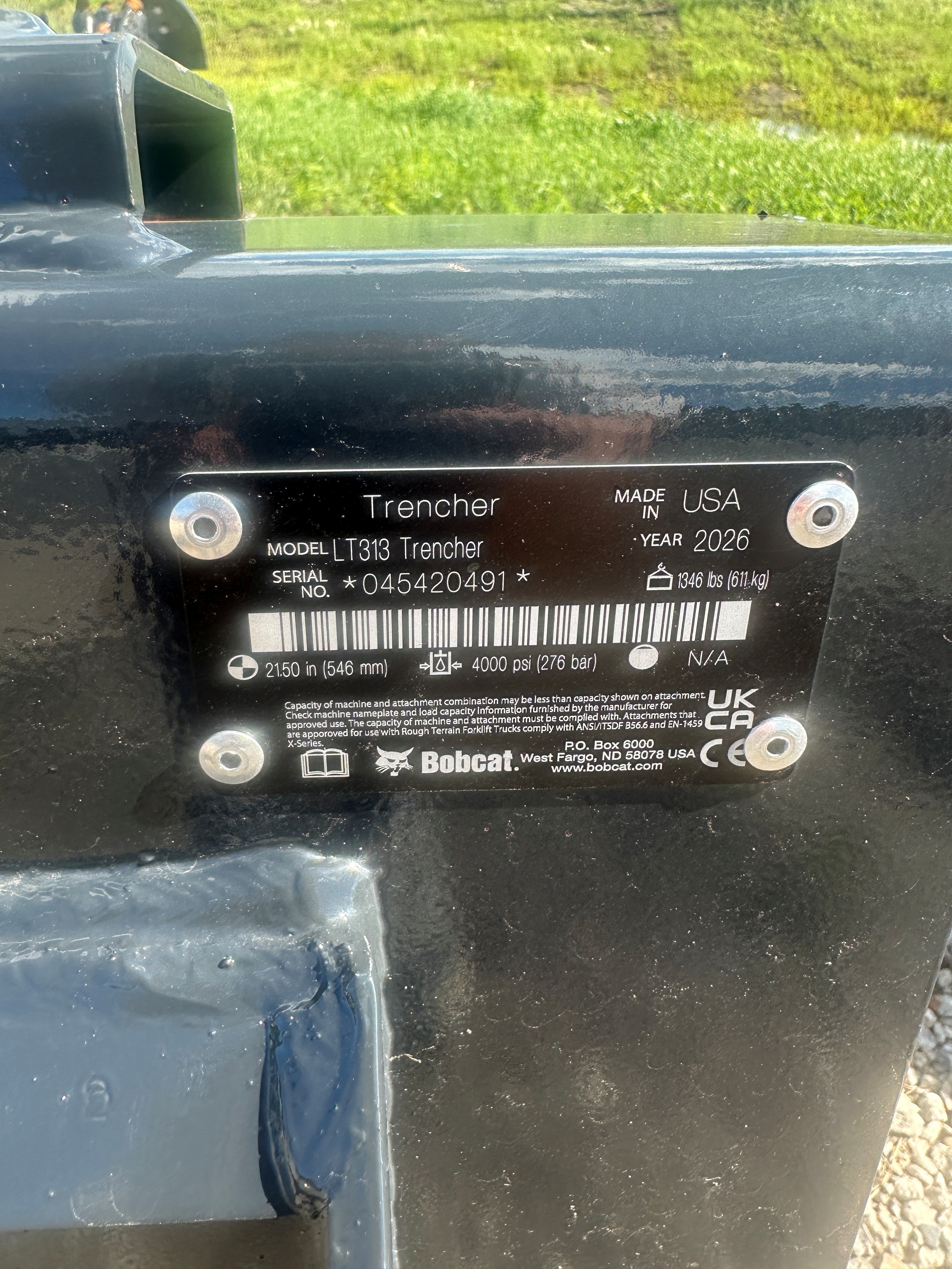 2026 Bobcat LT313 Trencher