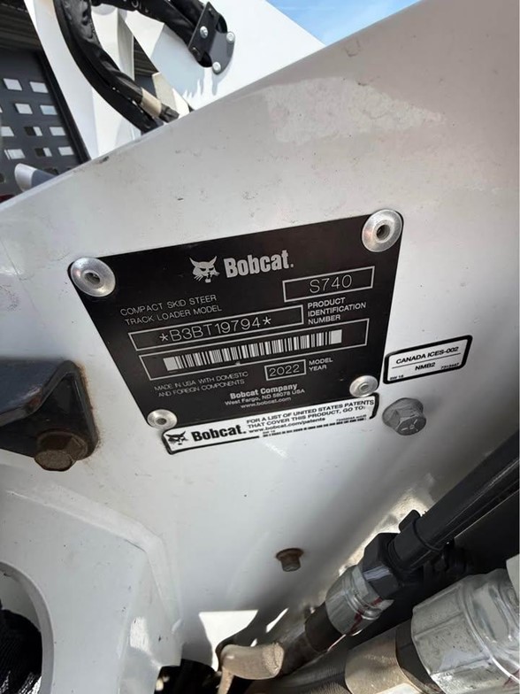 2020 Bobcat S740 Skid Steer Loader