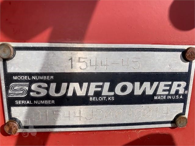 2003 Sunflower 1544-45 Disk