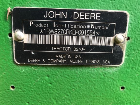 2014 John Deere 8270R Tractor