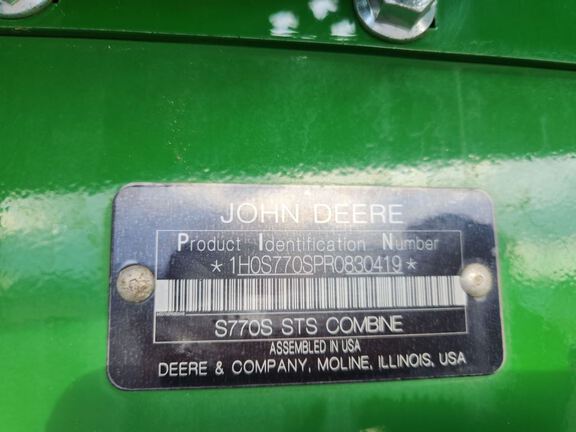 2024 John Deere S770 Combine