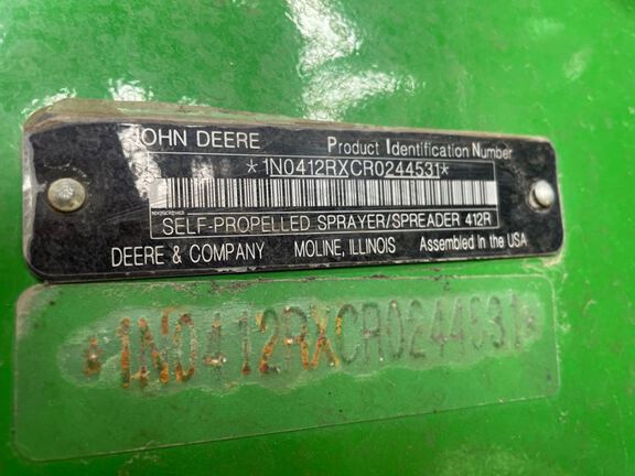 2024 John Deere 412R Sprayer/High Clearance