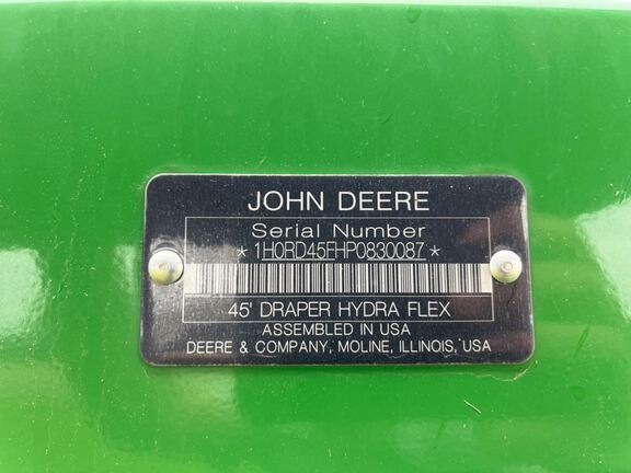 2024 John Deere RD45F Header Combine