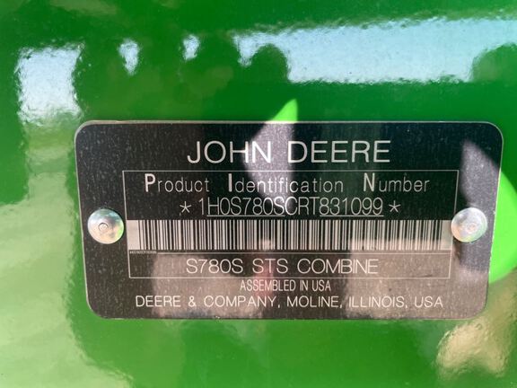 2024 John Deere S780 Combine