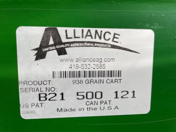 2011 Misc PARKER 938 Grain Cart