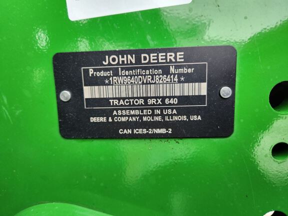 2024 John Deere 9RX 640 Tractor Rubber Track