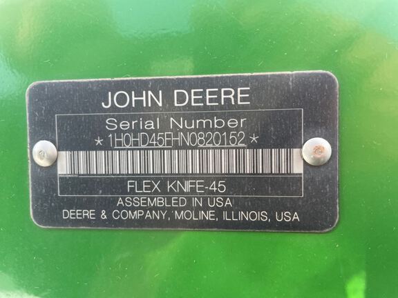 2022 John Deere HD45F Header Combine