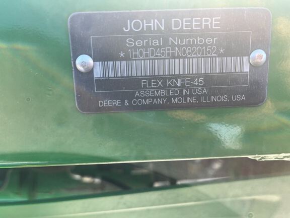 2022 John Deere HD45F Header Combine