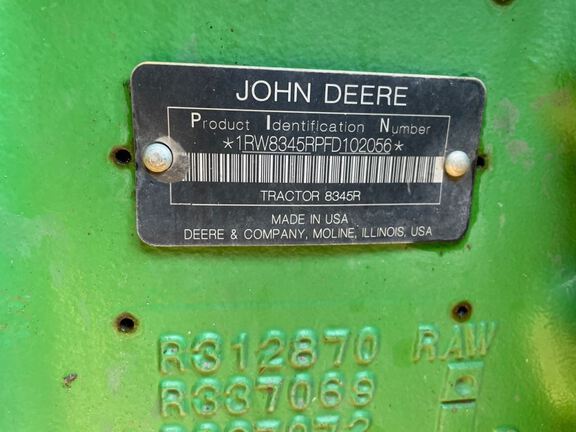 2015 John Deere 8345R Tractor