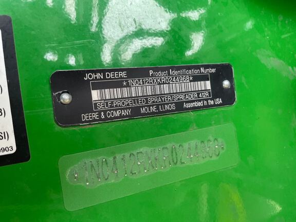 2024 John Deere 412R Sprayer/High Clearance