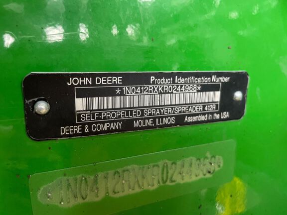 2024 John Deere 412R Sprayer/High Clearance