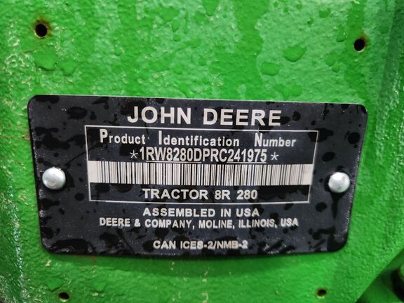 2024 John Deere 8R 280 Tractor