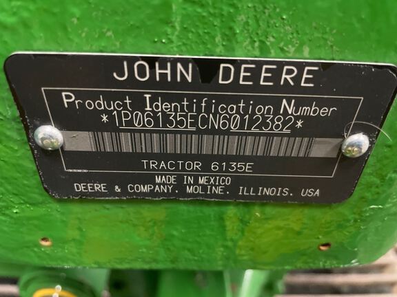 2022 John Deere 6135E Tractor