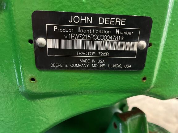 2012 John Deere 7215R Tractor