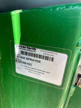 2020 Unverferth TA1600 Sprayer