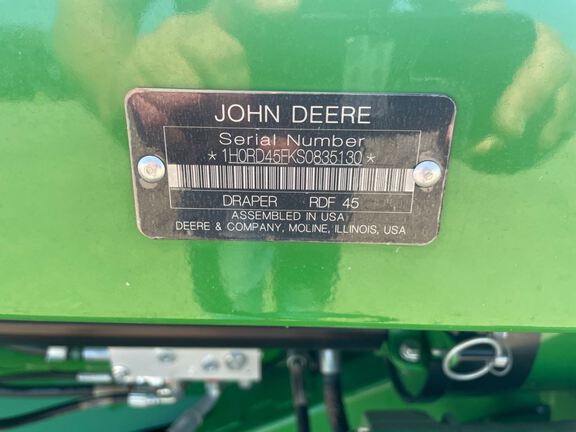 2025 John Deere RDF45 Header Combine