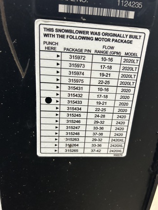 2020 Erskine 2020 Snow Blower