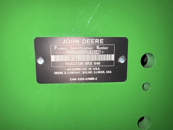 2024 John Deere 9RX 640 Tractor Rubber Track