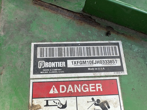 2017 John Deere GM1072E Mower/Rotary Cutter