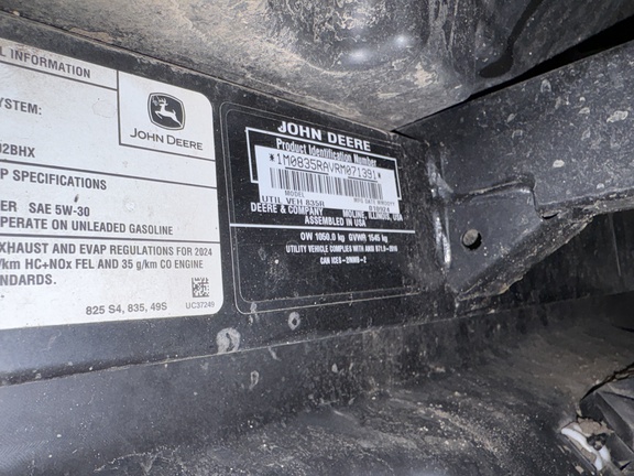 2024 John Deere XUV 835R ATV