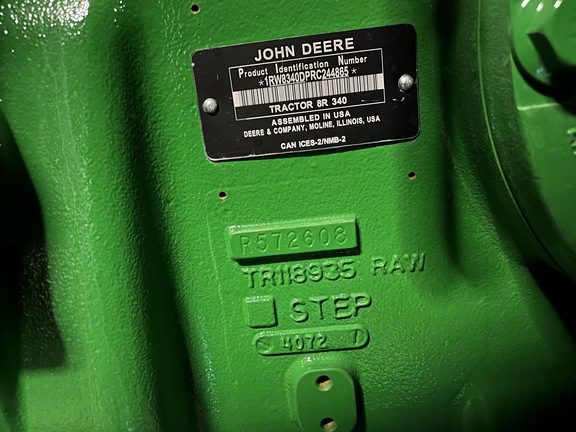 2024 John Deere 8R 340 Tractor