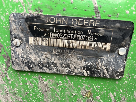 2019 John Deere 9520RX Tractor Rubber Track