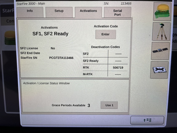 2010 John Deere StarFire 3000 SF2 Ready Precision Ag