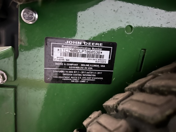 2023 John Deere Z740R Mower/Zero Turn
